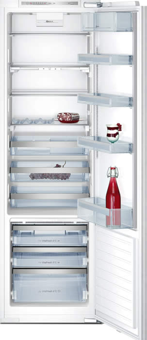 Neff K8351X0 integreerbare koel-/vriescombinatie CoolDeLuxe met VitaFresh gedeelte. In de aanbieding bij de Neff Select Dealer.