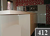 Project 412. Snaidero keuken met spoeleiland in Brussel. Type keuken is Sistema Zeta hoogglans (onderhanden werk).