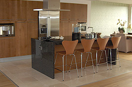 De Snaidero keuken van projekt 268 te Buitenveldert / Amsterdam. Dit is model Sistema Zeta.