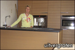 De Snaidero keuken is nu bijna klaar.