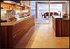 Snaidero Time in Teak uitgevoerd (deze keuken staat nu ook in onze showroom opgesteld).