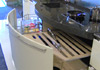 De extra grote lade kast in de Snaidero showroom opstelling Ola.