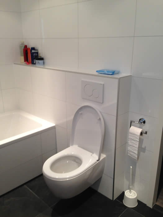 Ook de badkamer hebben we bij deze klant mogen leveren.