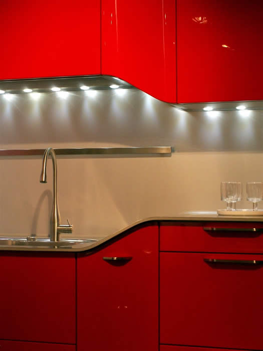 Snaidero Venus rood hoogglans lak